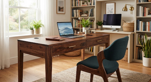 Bookshelf Study Desk solid wood furniture Lucknow Indira Nagar