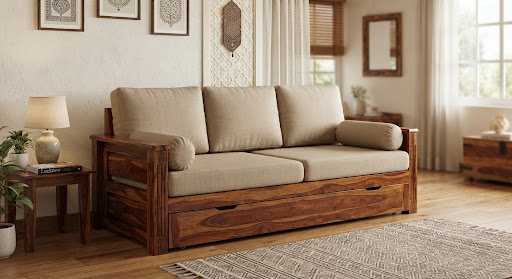 Hydraulic Sofa Cum Bed solid wood furniture Lucknow Indira Nagar